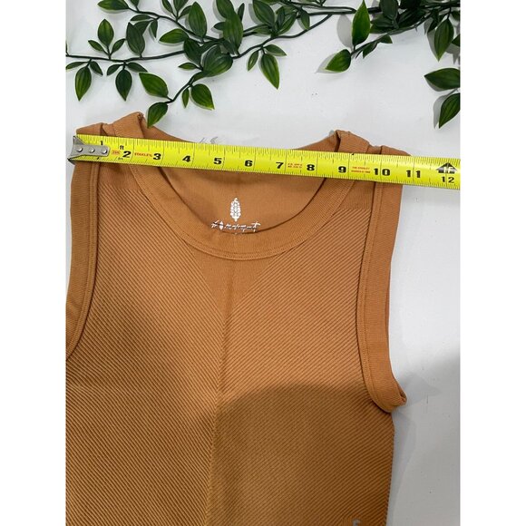 FREE PEOPLE FP MOVEMENT Free Throw Muscle Tank Heather Brown XS/S - Picture 10 of 15